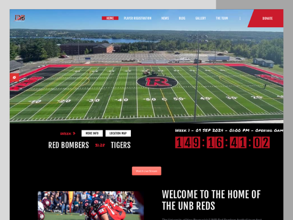UNB Reds Website